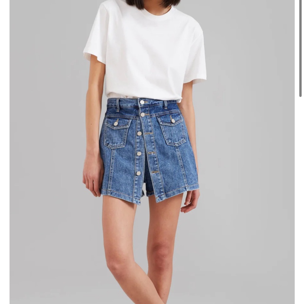 The Frankie Shop Blue Denim Skort